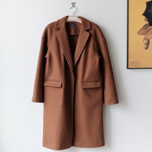 • Topshop • Camel Pea Coat Sz 6